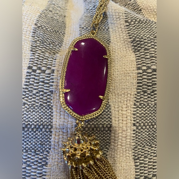 Kendra Scott Rayne Tassel Purple Pendant - Picture 5 of 7